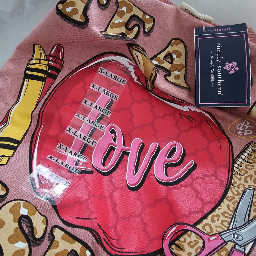 Simply Southern Teach Love Inspire Long Sleeve Size Xl